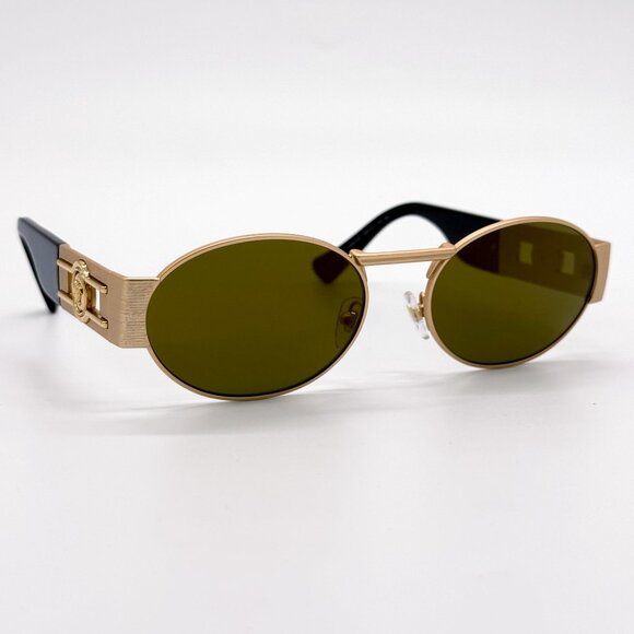 NEW VERSACE SUNGLASSES VE2264 10025A GOLD WOMEN EYEWEAR VE2264 1002/5A